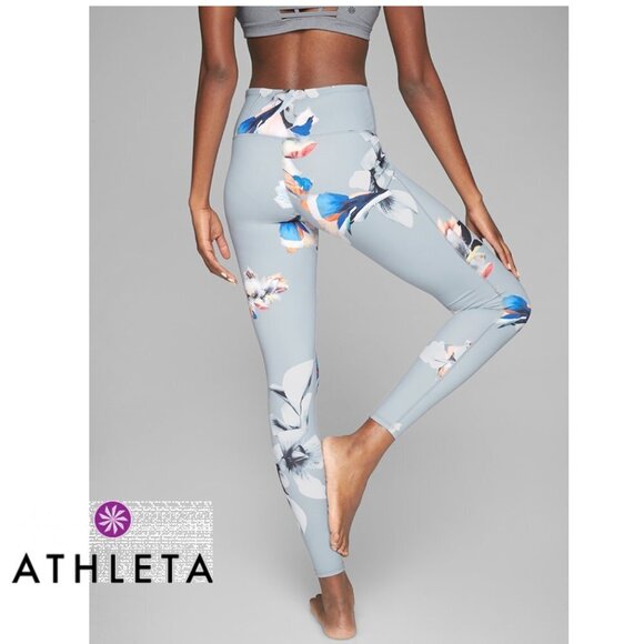 Athleta Pants - ATHLETA High Rise Paradise Floral CHATURANGA Tight Yoga Work Out Pant EUC